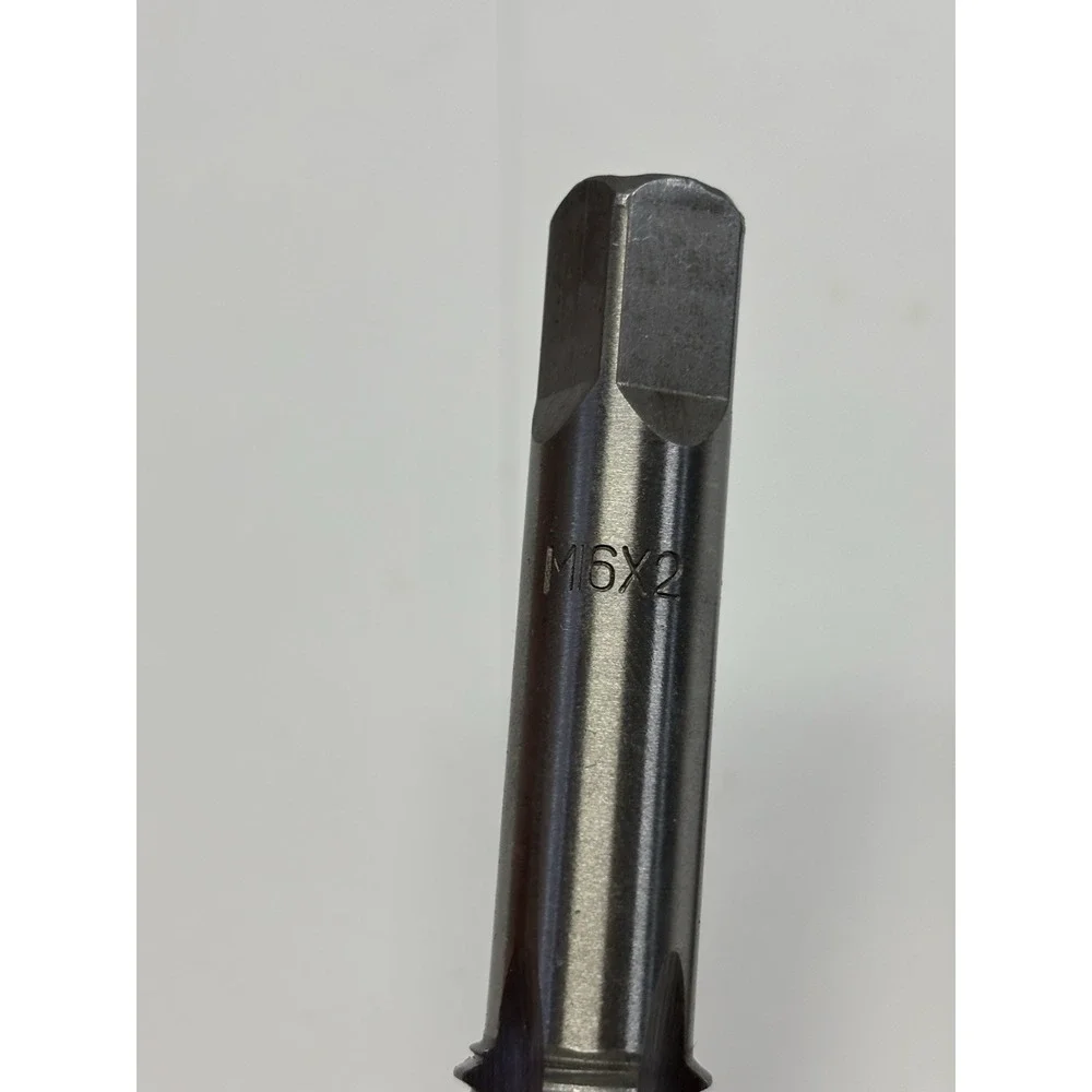 2 Pc M6 x 2 Metric Hand Thread Tap Set Machine Tool Steel Internal Threading